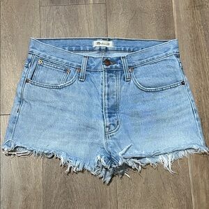 Madewell Relaxed Denim Shorts Size 27 Womens Jean